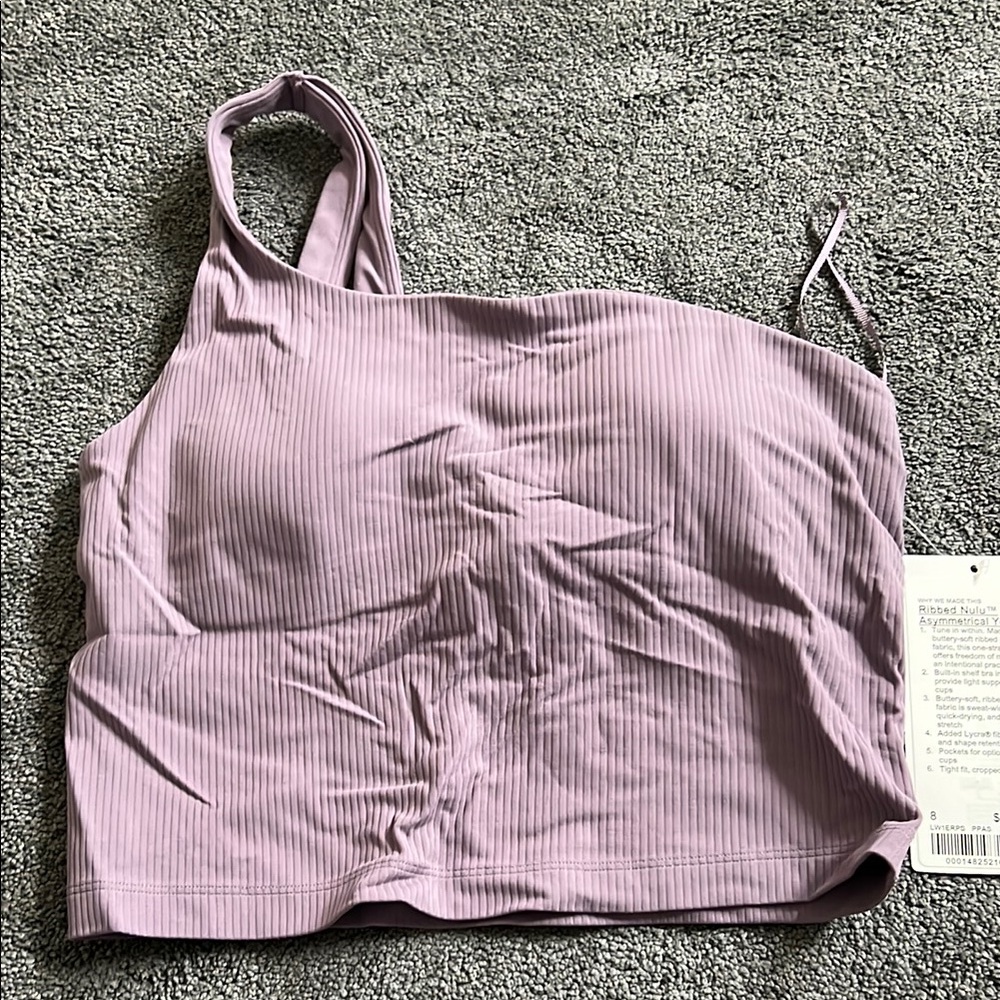 Lavender Ribbed Tank Top